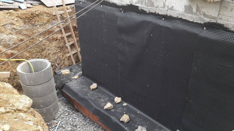 Foundation Waterproofing with Membranes